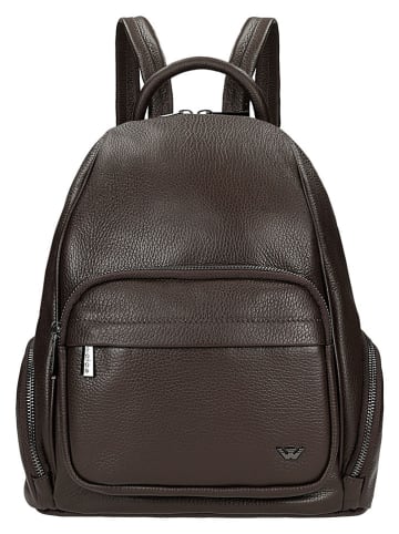 Wojas Leder-Rucksack in Braun - (B)22 x (H)30 x (T)15 cm