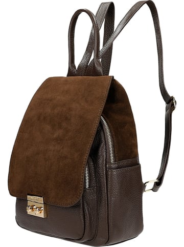 Wojas Leder-Rucksack in Braun - (B)23 x (H)30 x (T)10 cm