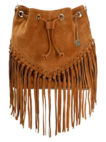 Wojas Leder-Schultertasche in Hellbraun - (B)26 x (H)25 x (T)14 cm