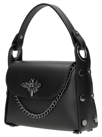 Wojas Leder-Henkeltasche in Schwarz - (B)18 x (H)13 x (T)6 cm