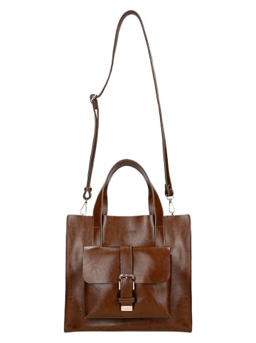 Wojas Leder-Henkeltasche in Hellbraun - (B)30 x (H)27 x (T)11 cm