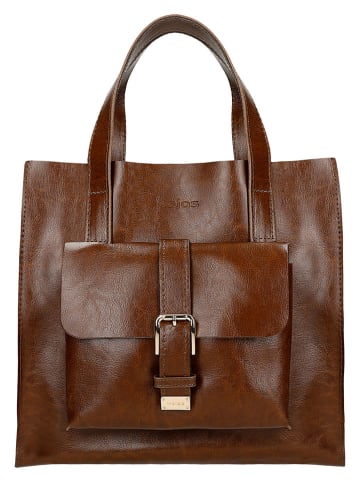 Wojas Leder-Henkeltasche in Hellbraun - (B)30 x (H)27 x (T)11 cm