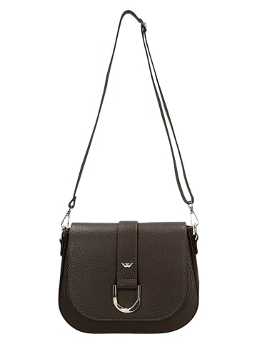 Wojas Skórzana torebka w kolorze brązowym - 25 x 18 x 8 cm