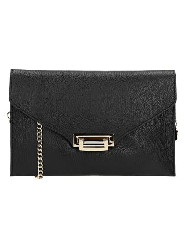 Wojas Leder-Umhängetasche in Schwarz - (B)26 x (H)16 x (T)2 cm
