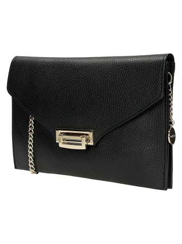 Wojas Leder-Umhängetasche in Schwarz - (B)26 x (H)16 x (T)2 cm