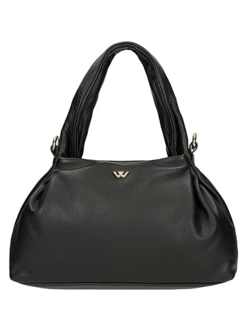 Wojas Leder-Henkeltasche in Schwarz - (B)27 x (H)18 x (T)11 cm