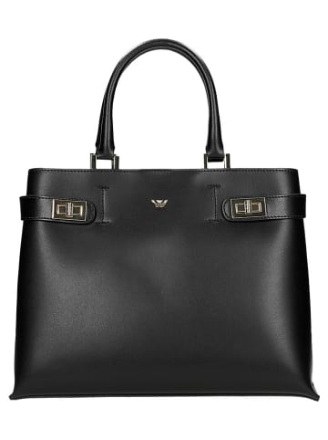 Wojas Skórzana torebka w kolorze czarnym - 36 x 26 x 14 cm