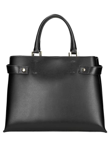 Wojas Leder-Henkeltasche in Schwarz - (B)36 x (H)26 x (T)14 cm