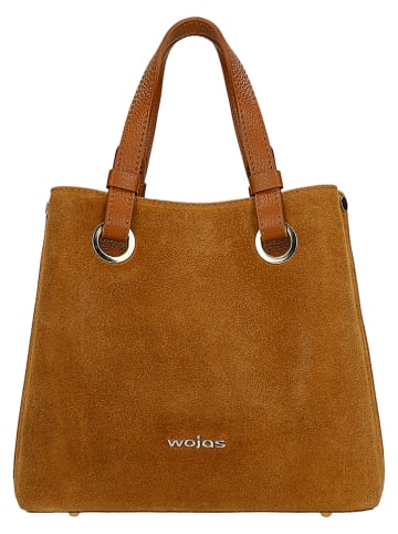Wojas Skórzana torebka w kolorze jasnobrązowym - 23 x 25 x 12 cm
