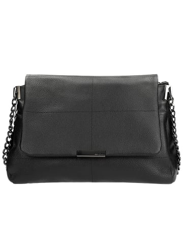 Wojas Skórzana torebka w kolorze czarnym - 30 x 20 x 13 cm