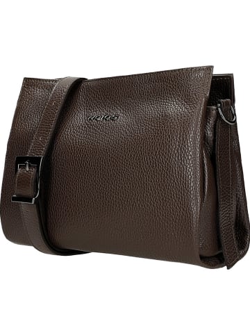 Wojas Skórzana torebka w kolorze brązowym - 25 x 18 x 9 cm