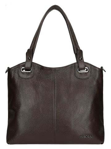 Wojas Skórzana torebka w kolorze brązowym - 38 x 27 x 11 cm