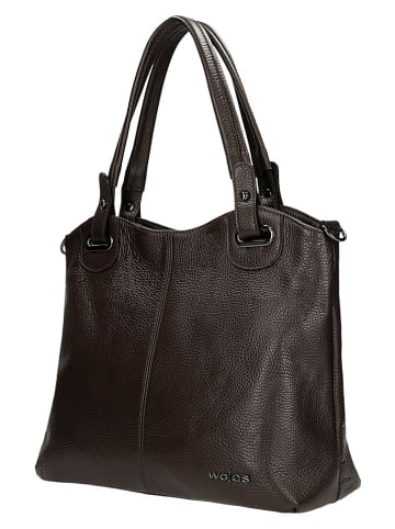 Wojas Leder-Schultertasche in Braun - (B)38 x (H)27 x (T)11 cm