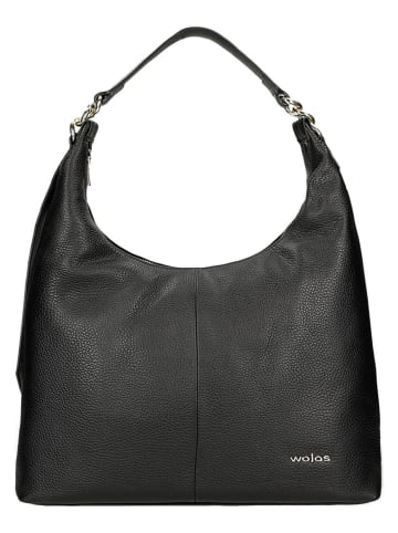Wojas Skórzany shopper bag w kolorze czarnym - 44 x 26 x 11 cm