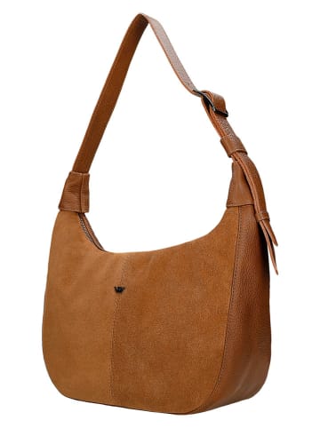 Wojas Leder-Schultertasche in Hellbraun - (B)34 x (H)23 x (T)12 cm