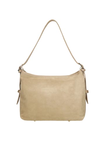 Wojas Skórzana torebka w kolorze beżowym - 30 x 24 x 11 cm