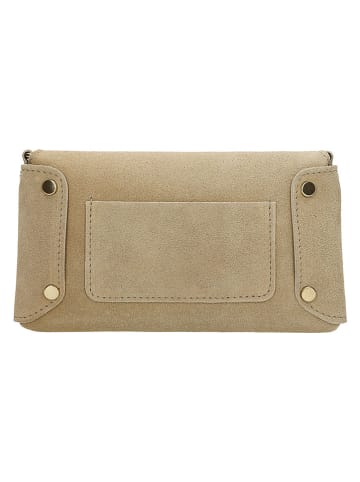 Wojas Leder-Umhängetasche in Beige - (B)21 x (H)11 x (T)2 cm