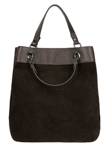 Wojas Leder-Henkeltasche in Braun - (B)34 x (H)32 x (T)14 cm