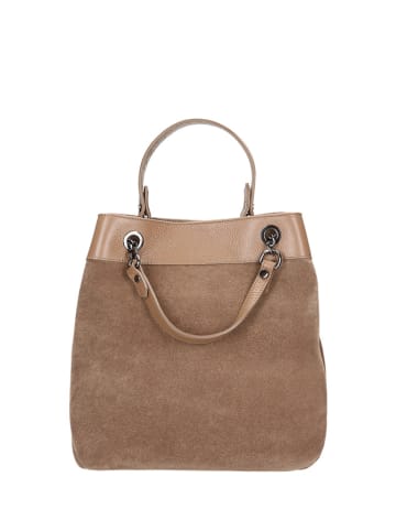 Wojas Leder-Henkeltasche in Hellbraun - (B)34 x (H)32 x (T)14 cm