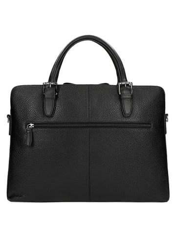 Wojas Leder-Businesstasche in Schwarz - (B)40 x (H)29 x (T)5 cm
