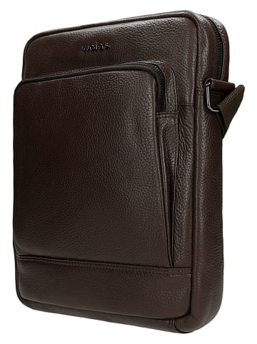 Wojas Leder-Umhängetasche in Braun - (B)20 x (H)28 x (T)5 cm