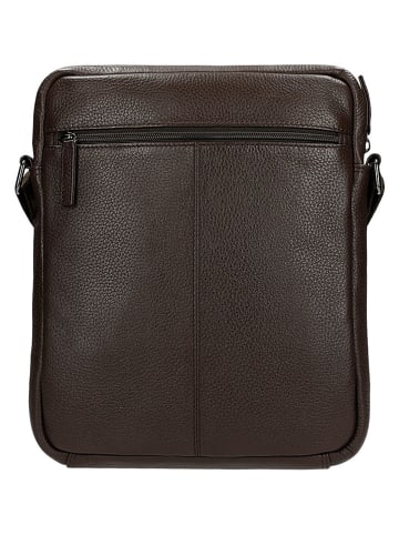 Wojas Leder-Umhängetasche in Braun - (B)20 x (H)28 x (T)5 cm
