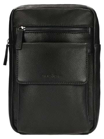 Wojas Leder-Umhängetasche in Schwarz - (B)20 x (H)28 x (T)5 cm