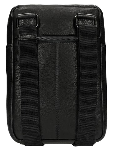 Wojas Leder-Umhängetasche in Schwarz - (B)20 x (H)28 x (T)5 cm