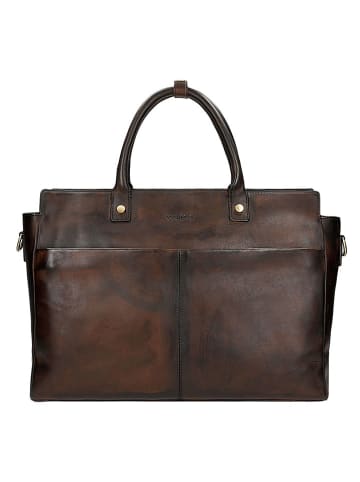 Wojas Leder-Businesstasche in Braun - (B)40 x (H)29 x (T)15 cm