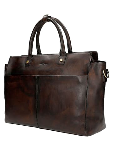 Wojas Leder-Businesstasche in Braun - (B)40 x (H)29 x (T)15 cm
