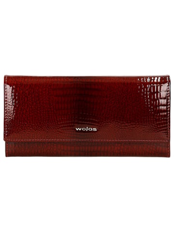 Wojas Leder-Geldbörse in Bordeaux - (B)19,5 x (H)10 x (T)3 cm