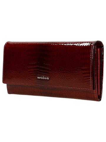 Wojas Skórzany portfel w kolorze bordowym - 19,5 x 10 x 3 cm