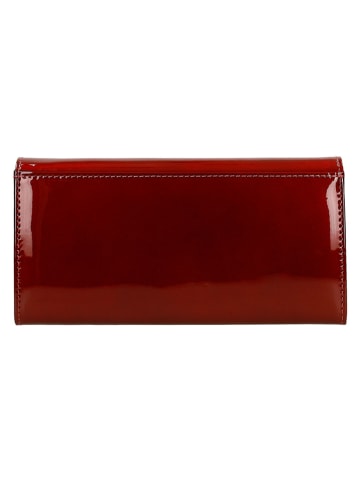 Wojas Leder-Geldbörse in Rot - (B)18 x (H)9 x (T)3 cm