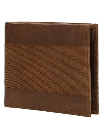 Wojas Leder-Geldbörse in Braun - (B)12 x (H)10 x (T)1,5 cm