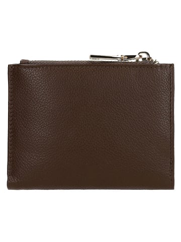 Wojas Skórzany portfel w kolorze brązowym - 12 x 9 x 1 cm
