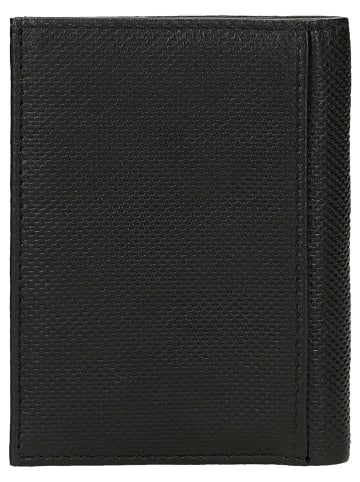 Wojas Leder-Geldbörse in Schwarz - (B)8,3 x (H)11 x (T)2 cm