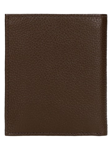 Wojas Skórzany portfel w kolorze brązowym - 9 x 10,5 x 2 cm