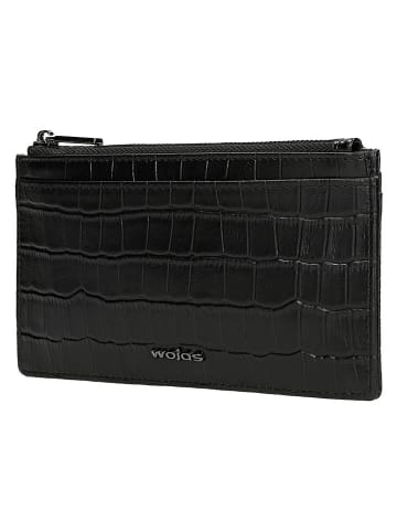Wojas Skórzany portfel w kolorze czarnym - 17 x 9 cm