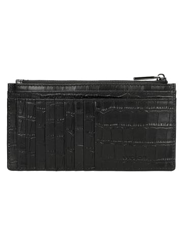 Wojas Skórzany portfel w kolorze czarnym - 17 x 9 cm
