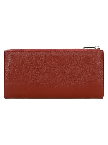 Wojas Leder-Geldbörse in Rot - (B)18 x (H)9 x (T)2 cm