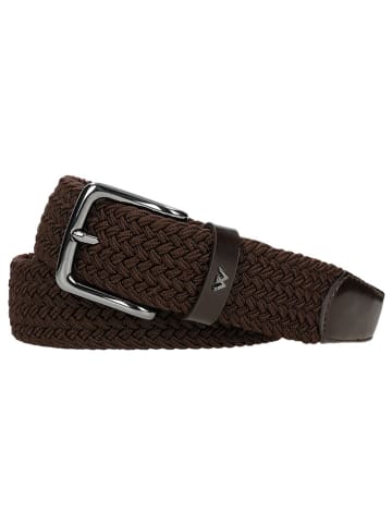 Wojas Leder-Gürtel in Dunkelbraun