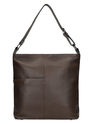 Wojas Skórzana torebka w kolorze brązowym - 36 x 34 x 10 cm