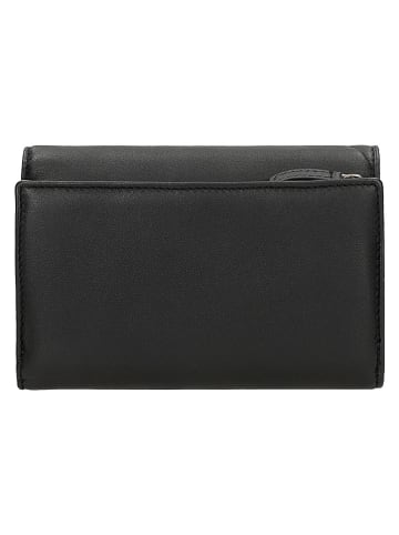 Relaks Leder-Geldbörse in Schwarz - (B)15,3 x (H)10,3 x (T)4,4 cm