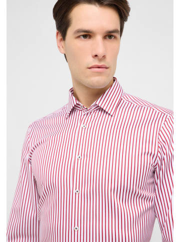 Eterna Koszula - Slim fit - w kolorze czerwono-białym
