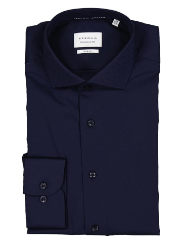 Eterna Koszula - Slim fit - w kolorze granatowym