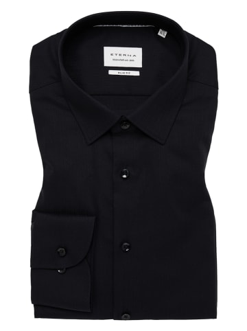 Eterna Koszula - Slim fit - w kolorze czarnym