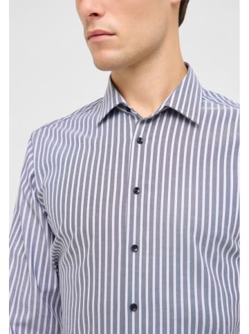 Eterna Koszula - Slim fit - w kolorze biało-szarym