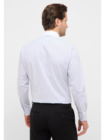 Eterna Blouse - modern fit - wit/lichtblauw
