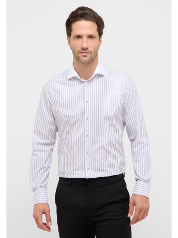 Eterna Hemd - Modern fit - in Weiß/ Grau