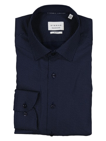 Eterna Koszula - Slim fit - w kolorze granatowym
